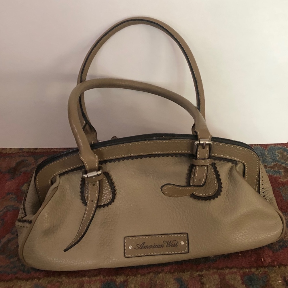American West Taupe handbag